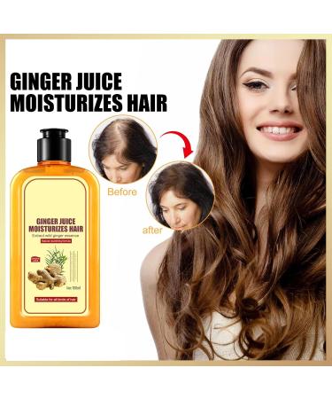 Ginger Hair Growth Shampoo - Natural Anti Hair Loss Treatment for Women & Men - Buy Online on GoSupps.com