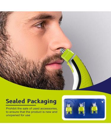 EHOPHNA Nose Hair Trimmer Replacement Blades - Compatible with Philips Norelco OneBlade for Men - 3 Pack - Buy Online on GoSupps.com