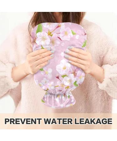 Cherry Blossom Hot Water Bottle 1L | BPA Free Pain Relief for Hands & Feet | Cozy Cover Included - Buy Online on GoSupps.com