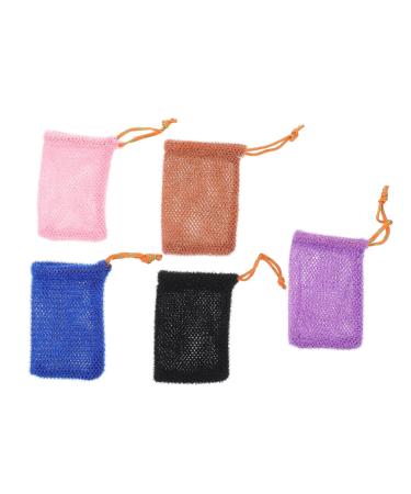 Didiseaon 5pcs Lathering Soap Exfoliating Soap Pocket Soap Savers for Bar Soap Pouch Shower Body Pouch Face Soap Soap Pouch Simple Nylon Bath Ball