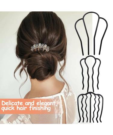 7 PCS Metal Hair Fork Bun Clip Stick Set with Pearl Hair Accessories for Women - Hair Styling Tool Kit for Easy Hairstyles - Buy Online on GoSupps.com