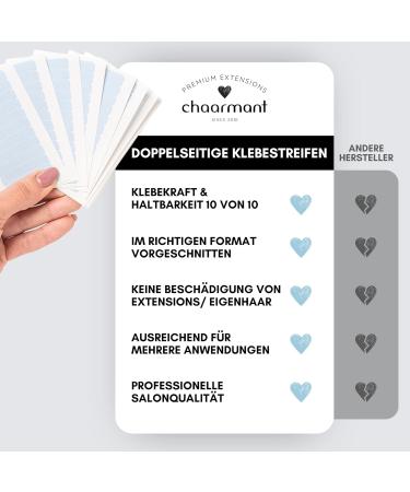 Chamant Double-Sided Extra Strong Adhesive Strips for Tape Extensions - Real Hair (10x12 Pieces) - Made in USA | International Shipping Available - Buy Online on GoSupps.com