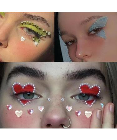NOOEPC Self-Adhesive Face Gems Stickers - Rhinestone Festival Accessories for Makeup Kids & Women | Eye Jewels & Hair Gems - Buy Online on GoSupps.com