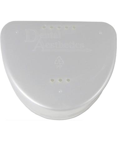 Slim Orthodontic Dental Case - Colour & Glitter Choices for Retainers Bleaching Trays Dentures & More (White) - Buy Online on GoSupps.com