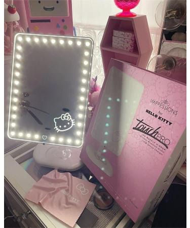Hello Kitty Touch Pro Makeup Mirror with Bluetooth Speaker - 360 Rotation & LED Lights - Buy Online on GoSupps.com