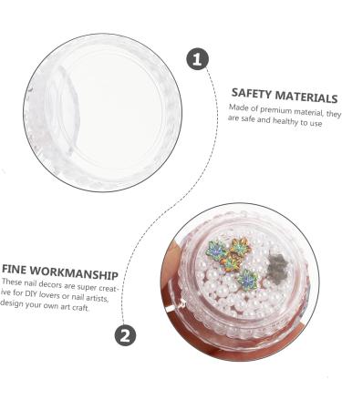 6 Boxes Nail Art Accessories Decor Star Nail Stickers Trendy Stickers Nail Art Stickers Nails Gems Nail Salon Supplies Fake Nail Ornaments DIY Manicure Flower Charms Plastic Flower Beatifufu 4.5X4.5X1.5cm As Shown 04 - Buy Online on GoSupps.com