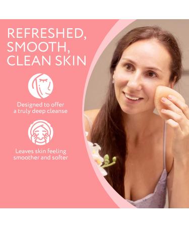 10 Pack Facial Sponges - Reusable Exfoliating Pads for Cleansing & Makeup Removal | Made in the USA - Buy Online on GoSupps.com
