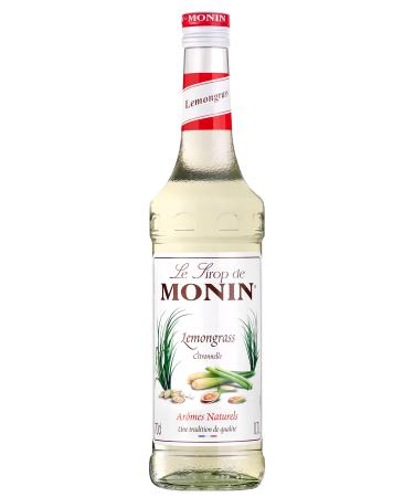 MONIN Premium Lemongrass syrup 700ml for Cocktails and Mocktails. Vegan-Friendly Allergen-Free 100% Natural Flavours and Colourings Lemongrass 700ml glass bottle