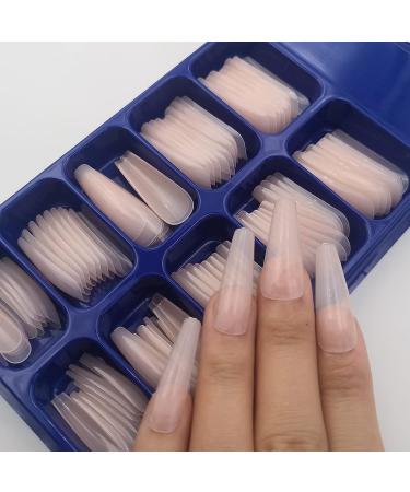 AddFavor 200pcs Long Ballerina Coffin Press On Nails with Chunky Glitter and Sticker Decals - Acrylic Fake Nails for Women and Teen Girls - Buy Online on GoSupps.com