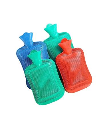 Pevsco hot bottle 4 pieces water injection rubber hot water bottle thick heat bottle winter warm water pocket hand feet hot water bottle durable 01