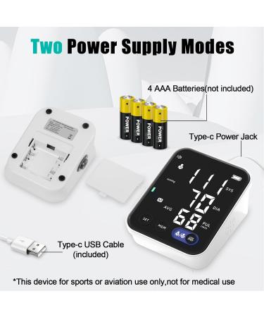 Buy Blood Pressure Monitor for Home - Upper Arm BP Machine with 240 Memory 2 Users Adjustable Cuff & Large LED Display - Buy Online on GoSupps.com