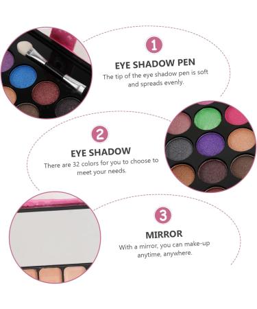 Outanaya 1pcs 32 Eyeshadow Eye Shadows Makeup Palette Eyeshadow Pallet Eye Shadow Palettes Pink - Buy Online on GoSupps.com