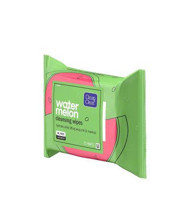 Clean & Clear Watermelon Cleansing Wipes - 25 Refreshing Wipes for Clean Skin - Buy Online on GoSupps.com
