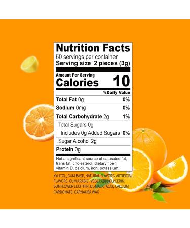 DC 24 Daily Care Sugar-Free Vegan Xylitol Chewing Gum 120-Piece Big Pack Fruit Flavor No Aspartame or Titanium Dioxide International Shipping Available - Buy Online on GoSupps.com