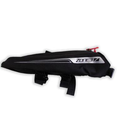 ZONE3 Aero Top Tube Cycling/Triathlon 'Bento Box' Bag Black/Silver One Size