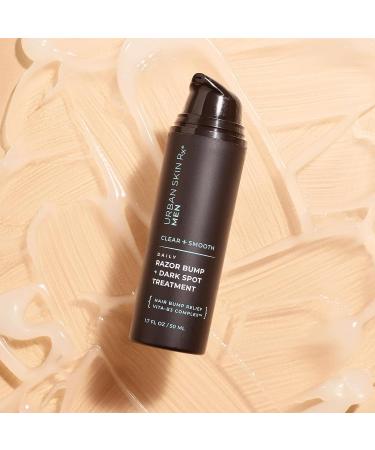 Urban Skin Rx Men Razor Bump & Dark Spot Treatment | Lactic & Glycolic Acid Formula for Blemishes | Niacinamide & Tea Tree Oil | 1.7 Fl Oz - Buy Online on GoSupps.com