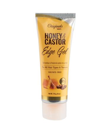 Africa's Best Originals Honey and Castor Edge Hair Gel for All Hair Types and Textures  Sulfate-Free  4 oz
