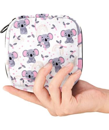 Koala Rainbow Menstrual Cup Pouch & Sanitary Napkin Storage Bag - Multicolor (Color 5) - Buy Online on GoSupps.com