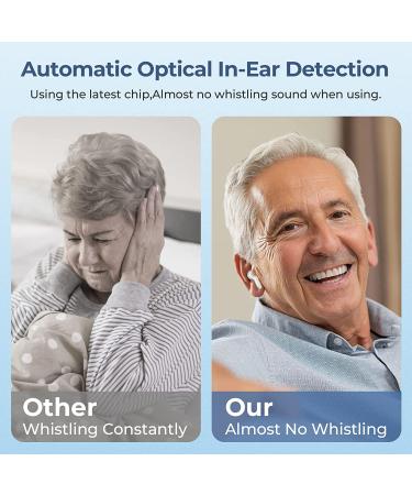 Maihear 2-in-1 Bluetooth Hearing Aids for Seniors - Digital Sound Amplifiers with Noise Cancelling Technology | Rechargeable & APP Controlled | 1 Pair X808-w - Buy Online on GoSupps.com