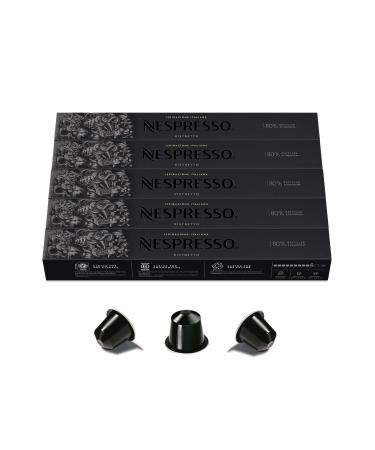 Nespresso Original Capsules de caf Ristretto 50 capsules pour machine caf cafeti re torr faction intense avec notes fruit es