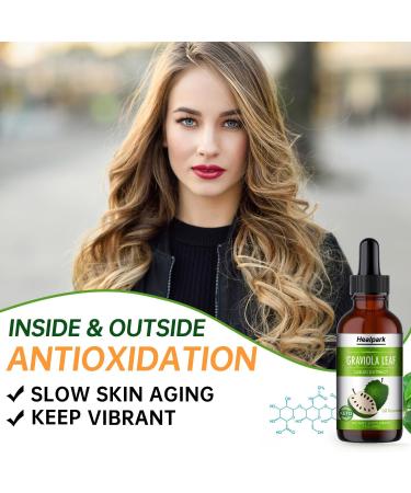 Healpark Soursop Bitters Liquid Graviola Leaf Extract - Natrual Soursop Guanabana Leaves Liquid Soursop Oil 98% Absorption-1 Fl Oz - Buy Online on GoSupps.com