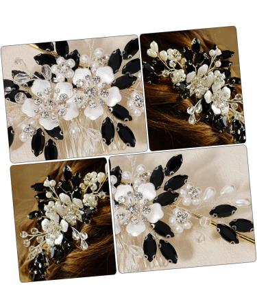 FRCOLOR pearl flower comb wedding hair accessories Wedding hair side comb Bride hair side comb Hair fork wedding decoration reusable headdress girl rhinestones party supplies bridesmaid - Buy Online on GoSupps.com