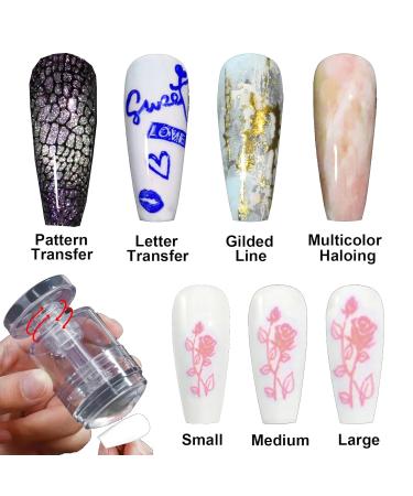 Rotatable Nail Stamp Set | Silicone Nail Art Tools & French Nail Design Accessories - Buy Online on GoSupps.com