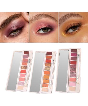 3Pcs Eye Shadow Glazed Eyeshadow Plate 10 Colors Eye Shadow Plate Makeup PalettesMakeup - Buy Online on GoSupps.com