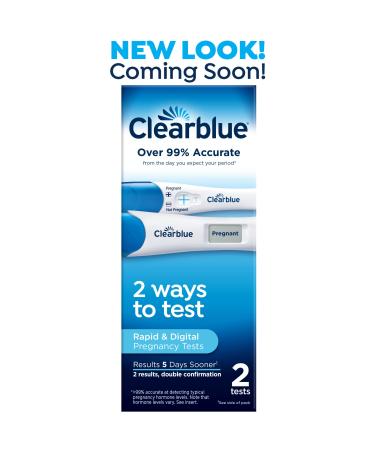 CLEARBLUE DIGITAL & PLUS PREGNANCY 2 TESTS - 0633472601156