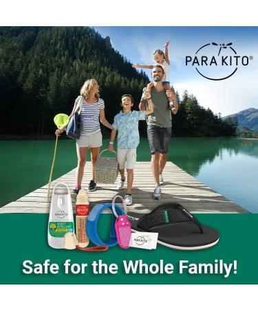 PARA'KITO Mosquito Repellent Wristband - Waterproof Outdoor Pest Bracelet with Natural Essential Oils - Gold Edition Party Wristbands (Miami) - Buy Online on GoSupps.com