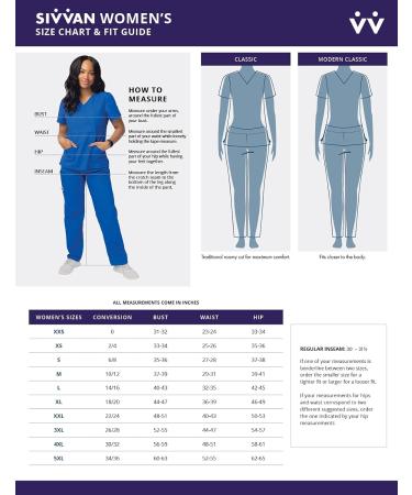 Sivvan Women's Scrub Set - Mock Wrap & Cargo Pants, Medium Royal Blue - Buy Online on GoSupps.com