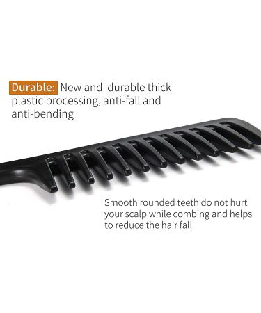 Professional Wide Tooth Comb for Curly, Long, and Wet Hair - Reduce Hair Loss and Dandruff - Buy Online on GoSupps.com