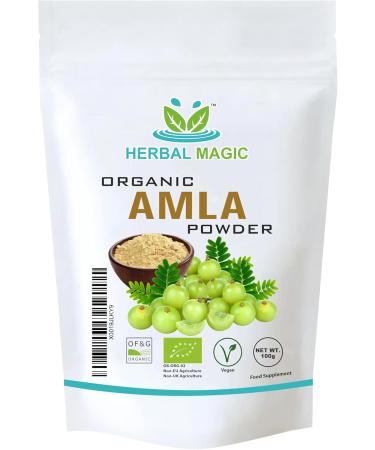 Herbal Magic's 100g - Pure & Natural Amla 100g - Reetha & 100g - Shikakai Powder Natural Hair Conditioner Face Mask - Free from Fillers & Preservatives - Buy Online on GoSupps.com