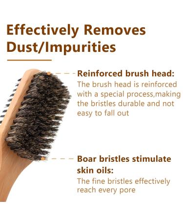 Buy Wooden Beard & Moustache Brush - Double-Sided Professional Shaving Accessories for Men - International Shipping Available - Buy Online on GoSupps.com