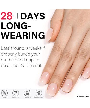 KANORINE 15ml Gel Nail Polish Top and Base Coat Set - No Wipe Glossy Shine Finish - Salon Quality Soak Off Gel Polish - DIY Nail Art Manicure Essential - Buy Online on GoSupps.com