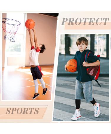 Kids Long Compression Leg Sleeves - Non Slip UV Protection for Basketball, Running - Youth Thigh Calf Support - Small - Buy Online on GoSupps.com