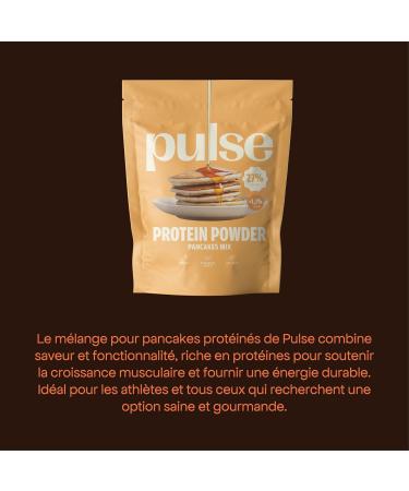  Pulse Protein PULSE PROTEIN - Protein Pancake Mix 300g - Ideal Pancake Mix for Fluffy Protein-Packed Pancakes - Fitness Food for Sustained Energy - Quick and Easy Pancake Preparation - 300g - Buy Online on GoSupps.com