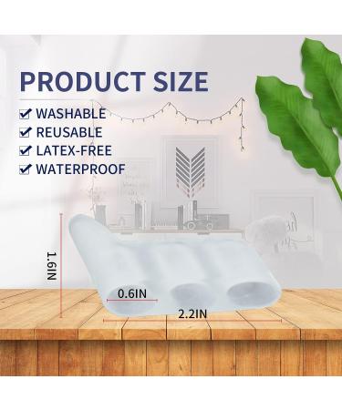 Zinyakon Gel Toe Separators 10 Pack - Small Triple Toe Spacers for Overlapping Toes - Pinky Toe Protectors for Curled Toes - Clear - Buy Online on GoSupps.com