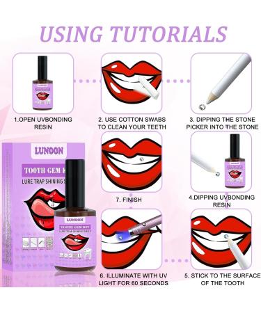 Complete Tooth Jewelry Gem Kit | Tooth Gem Set with Adhesive & Star Edelstones | Create Stunning Tooth Accessories - Buy Online on GoSupps.com