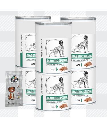 AETN Creations Diabetic Dog Food Bundle 6 x 410g Tins Wet Food Plus AETN Jerky Treats for Diabetic Dogs - Buy Online on GoSupps.com