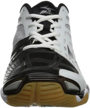 Mizuno Men's Wave Lightning RX2 Volleyball Shoe 16 White/Black - Premium Performance footwear for Volleyball pros - Buy Online on GoSupps.com