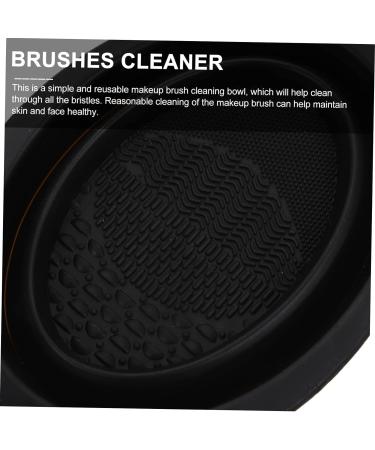 of makeup brush Makeup Tool Cleaner makeup cleaner pad makeup gadgets braces cleaner foundation brush cleaner pad brush scrubber holder cleaning box cosmetic Silica gel - Buy Online on GoSupps.com
