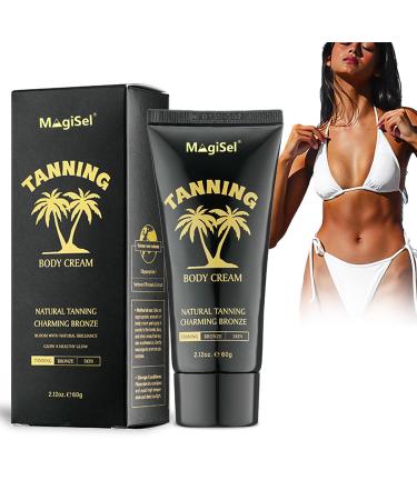 TUITUII Intensive tanning gel carrot tanning gel selftanner for fast tanning tanning accelerator sun cream tanning cream with coconut oil and vitamins E for indoors and outdoors 60 ml