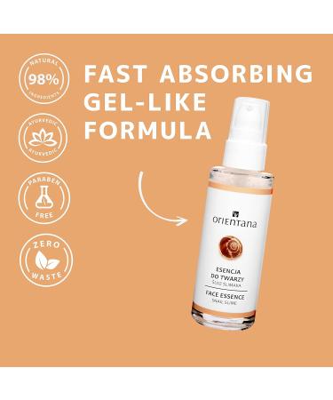 Orientana Snail Mucus Face Mask | 98.6% Natural Anti-Aging Gel Moisture Mask for Demanding Skin | Reduces Acne & Discoloration - 50ml - Buy Online on GoSupps.com