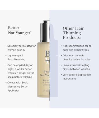 Better Not Younger Superpower Hair & Scalp Duo Set - Strengthening Serum & Liquid Comb for Thicker Healthier Hair - 600ml - Buy Online on GoSupps.com