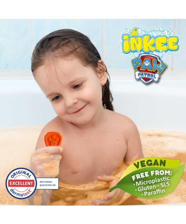 INKEE Paw Patrol Bath Bombs 3-Pack | Colorful Almond Oil & Cola Gum Flavor | 3x15g Fun for Kids Perfect for Bath Time! - Buy Online on GoSupps.com