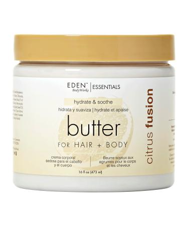 EDEN Citrus Fusion Hair + Body Butter 16oz 16 Oz 16 Ounce (Pack of 1)