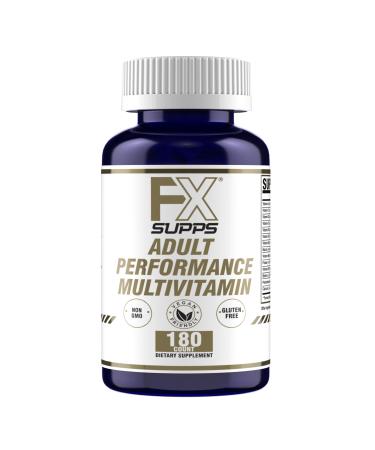 FXSUPPS Performance Multi-Vitamin with Amino Acids Beta-Alanine and L-Carnitine Enhanced Performance and Recovery 180 Tablets - Made in USA