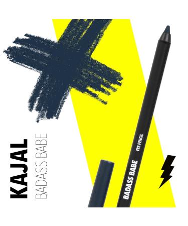 Banana Beauty Kajal Eye Pencil (Badass Babe) - Vegan Long-lasting Dark Blue Eye Makeup for Expressive Looks - International Shipping - Buy Online on GoSupps.com
