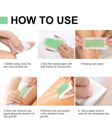 Hair Removal Wax Strip Set - 16 Body Stripes for Face Legs Arms & Bikini - 94g Kit - Buy Online on GoSupps.com